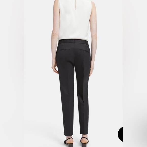 Theory Slim Tuxedo Pant in Wool - Picture 2 of 2